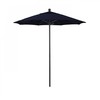 California Umbrella 7.5' Black Aluminum Market Patio Umbrella, Pacifica Navy 194061334997